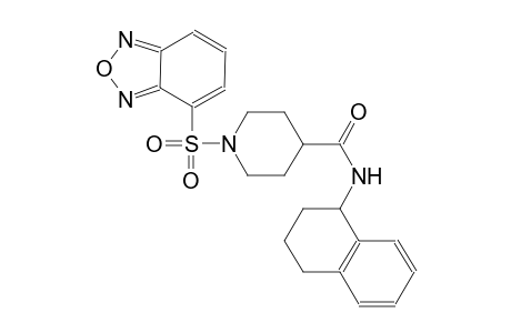 1-(2,1,3-benzoxadiazol-4-ylsulfonyl)-N-(1,2,3,4-tetrahydro-1-naphthalenyl)-4-piperidinecarboxamide