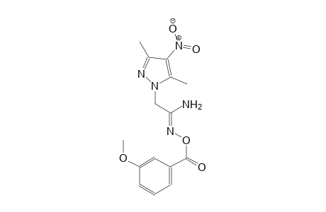 (1Z)-2-(3,5-dimethyl-4-nitro-1H-pyrazol-1-yl)-N'-[(3-methoxybenzoyl)oxy]ethanimidamide