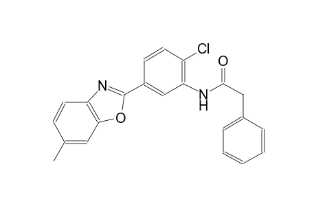 benzeneacetamide, N-[2-chloro-5-(6-methyl-2-benzoxazolyl)phenyl]-