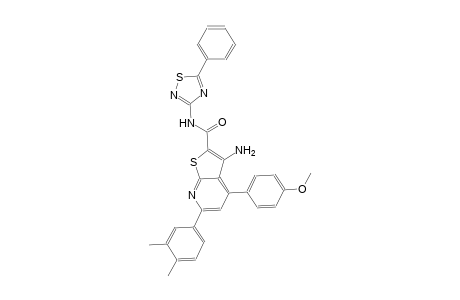 thieno[2,3-b]pyridine-2-carboxamide, 3-amino-6-(3,4-dimethylphenyl)-4-(4-methoxyphenyl)-N-(5-phenyl-1,2,4-thiadiazol-3-yl)-
