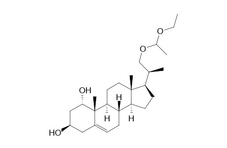 Pregn-5-ene-1,3-diol, 21-(1-methoxy-1-methylethoxy)-20-methyl-, (1.alpha.,3.beta.,20S)-