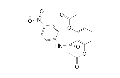 Benzamide, 2,6-bis(acetyloxy)-N-(4-nitrophenyl)-