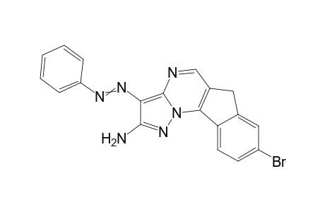 8-Bromo-3-(phenyldiazenyl)-6H-indeno[2,1-e]pyrazolo[1,5-a]pyrimidin-2-amine