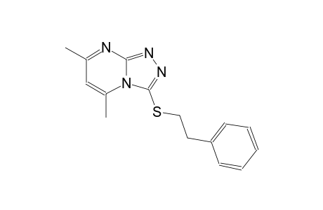 5,7-dimethyl-3-[(2-phenylethyl)sulfanyl][1,2,4]triazolo[4,3-a]pyrimidine