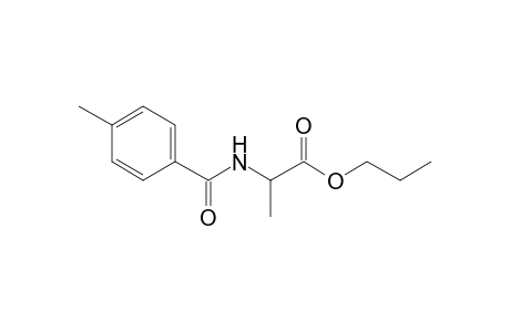 l-Alanine, N-(p-toluoyl)-, propyl ester