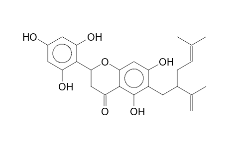 EXIGUAFLAVANONE-C;(2S)-5,7,2',4',6'-PENTAHYDROXY-6-LAVANDULYL-FLAVANONE