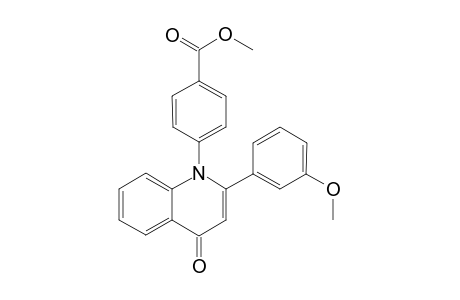 1-[(4-Methoxycarbonyl)phenyl]-2-(3-methoxyphenyl)-4-quinolone