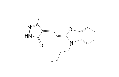3H-pyrazol-3-one, 4-[2-(3-butyl-2(3H)-benzoxazolylidene)ethylidene]-2,4-dihydro-5-methyl-
