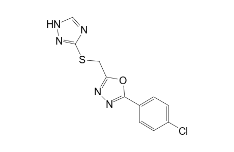 2-(4-Chlorophenyl)-5-[(1,2,4-triazol-3-yl)thio]methyl-1,3,4-oxadiazole