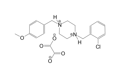 1-(2-chlorobenzyl)-4-(4-methoxybenzyl)piperazinediium oxalate