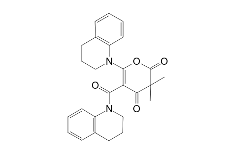 3,3-Dimethyl-6-(1',2',3',4'-tetrahydro-1'-quinolinyl)-5-(1',2',3',4'-tetrahydroquinolin-1'-ylcarbonyl)-2H-pyran-2,4(3H)-dione