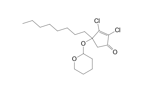 2,3-DICHLORO-4-OCTYL-4-(2-TETRAHYDROPYRANYLOXY)-CYCLOPENT-2-EN-1-ONE;MAJOR-DIASTEREOMER
