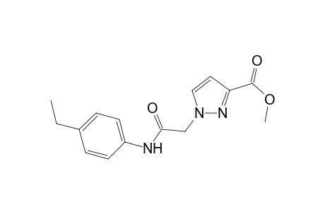 1H-Pyrazole-3-carboxylic acid, 1-[2-[(4-ethylphenyl)amino]-2-oxoethyl]-, methyl ester