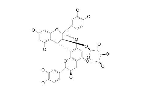 3-O-ALPHA-L-ARABINOPYRANOSYL-ENT-EPICATECHIN-(2-ALPHA->7,4-ALPHA->8)-EPICATECHIN
