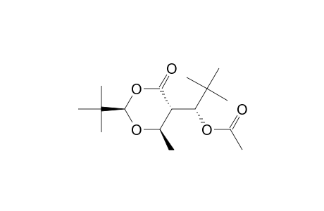 (1'R,2R,5S,6R)-5-(1'-Acetoxy-2',2'-dimethylpropyl)-2-(t-butyl)-6-methyl-1,3-dioxan-4-one