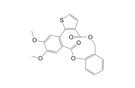 3,17-Dioxa-12,13-dimethoxy-8-thiatetracyclo[16.4.0.0(5,9).0(10,15)]docosanhexadecaene-4,16-dione