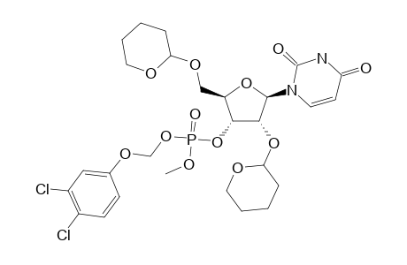 3,4-DICHLOROPHENOXYMETHYL_METHYL_2',5'-DI-O-TETRAHYDROPYRAN-2-YL-3'-O-URIDINE_PHOSPHATE