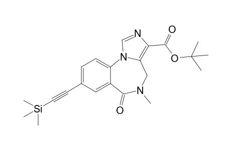 5-Methyl-6-oxo-8-(2-trimethylsilylethynyl)-4H-imidazo[1,5-a][1,4]benzodiazepine-3-carboxylic acid tert-butyl ester