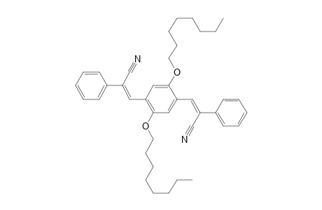 (Z)-3-[4-[(Z)-2-cyano-2-phenyl-vinyl]-2,5-dioctoxy-phenyl]-2-phenyl-acrylonitrile