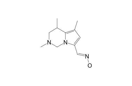 1,2,3,4-TETRAHYDRO-7-HYDROXYIMINOMETHYL-2,4,5-TRIMETHYLPYRROLO-[1.2-C]-PYRIMIDINE