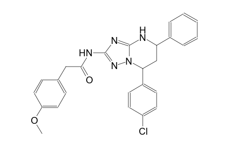 N-[7-(4-chlorophenyl)-5-phenyl-4,5,6,7-tetrahydro[1,2,4]triazolo[1,5-a]pyrimidin-2-yl]-2-(4-methoxyphenyl)acetamide
