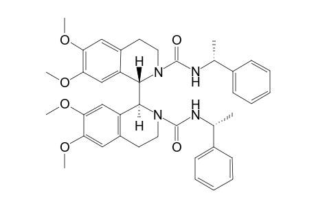 rac-2,2'-Di-((1-phenylethyl)aminocarbonyl)-6,6',7,7'-tetramethoxy-1,1',2,2',3,3',4,4',octahydro-1,1'bisisoquinoline