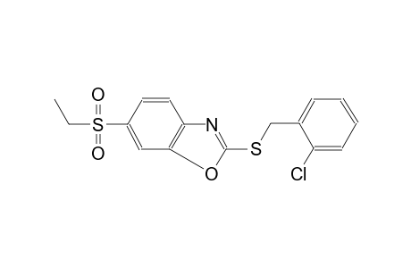 2-[(2-Chlorobenzyl)sulfanyl]-1,3-benzoxazol-6-yl ethyl sulfone