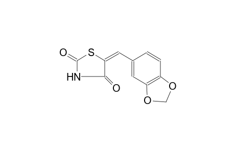 2,4-thiazolidinedione, 5-(1,3-benzodioxol-5-ylmethylene)-, (5E)-