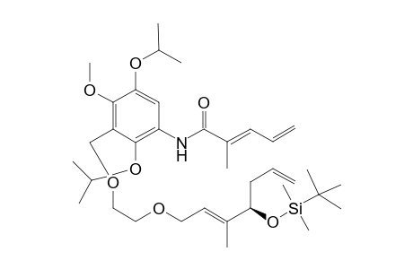 N-(3-{2-[(2E,4R)-4-(tert-Butyldimethylsilyloxy)-3-methylhepta-2,6-dienyloxy]ethoxymethyl}-2,5-diisopropoxy-4-methoxyphenyl)-2-methylpenta-2,4-dienamide