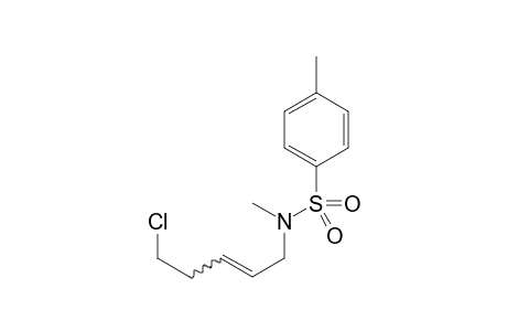 N-(5-Chloropent-2-enyl)-N-dimethylbenzenesulfonamide