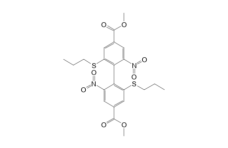 4-[4-carbomethoxy-2-nitro-6-(propylthio)phenyl]-3-nitro-5-(propylthio)benzoic acid methyl ester