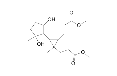 Dimethyl 3,3'-(3-(2,5-dihydroxy-2-methylcyclopentyl)-1-methylcyclopropane-1,2-diyl)dipropanoate