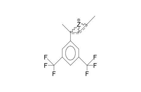2-(3,5-Bis[trifluoromethyl]-phenyl)-pent-3-yn-2-yl cation