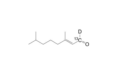 (1-(13)C,1-(2)H)-6,7-dihydrogeranial