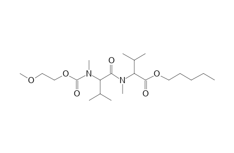 Valylvaline, N,N'-dimethyl-N'-(2-methoxyethoxycarbonyl)-, pentyl ester