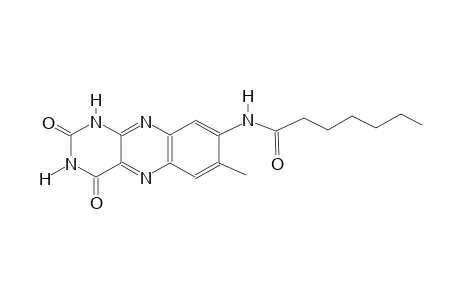 N-(7-methyl-2,4-dioxo-1,2,3,4-tetrahydrobenzo[g]pteridin-8-yl)heptanamide