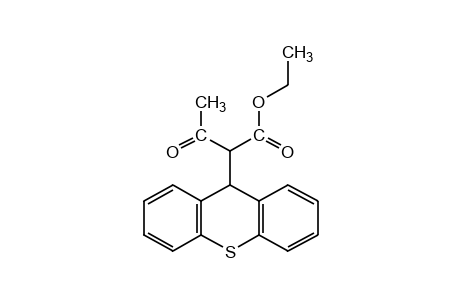 alpha-acetylthioxanthene-9-acetic acid, ethyl ester