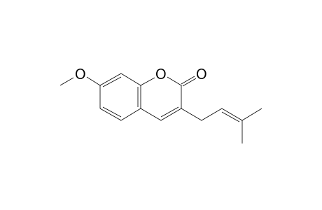 7-Methoxy-3-(3-methylbut-2-enyl)coumarin
