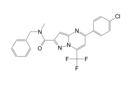 N-benzyl-5-(4-chlorophenyl)-N-methyl-7-(trifluoromethyl)pyrazolo[1,5-a]pyrimidine-2-carboxamide