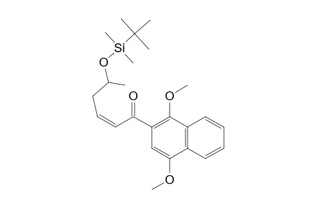 (2'Z)-(+/-)-2-(5-TERT.-BUTYL-DIMETHYLSILYLOXY-1-OXOHEX-2-ENYL)-1,4-DIMETHOXY-NAPHTHALENE