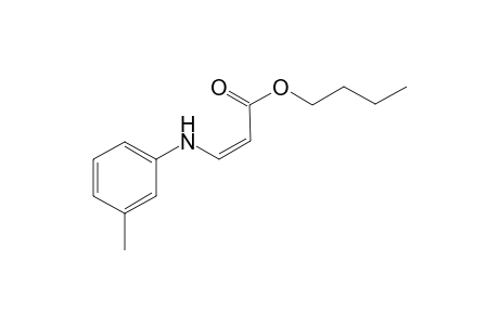 (Z)-butyl 3-(m-tolylamino)acrylate