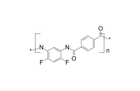 Polyamide on the basis of 4,6-difluoro-1,3-phenylenediamine and terephthalic acid
