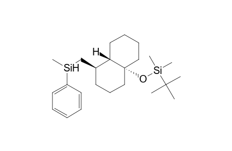 (1R*,5R*,6S*)-1-(tert-Butyldimethylsiloxy)-5-[(methylphenylsilyl)methyl]bicyclo[4.4.0]decane