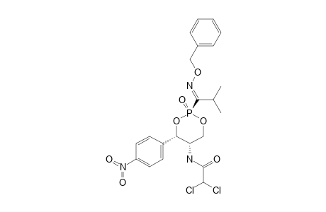 N-[(2R,4R,5R)-2-(1-BENZYLOXYIMINO-2-METHYLPROPYL)-4-(4-NITROPHENYL)-2-OXO-[1,3,2]-DIOXAPHOSPHINAN-5-YL]-2,2'-DICHLOROACETAMIDE