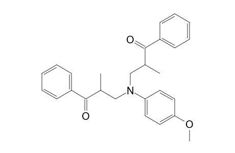 3-[(4-Methoxypheny)(2-methyl-3-oxo-3-phenylpropyl)amino]-2-methyl-1-phenylpropan-1-one