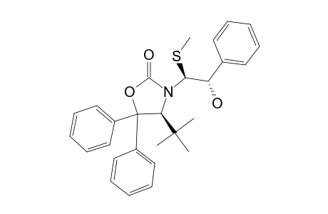 (S)-4-TERT.-BUTYL-3-[(1S,2S)-2-HYDROXY-1-(METHYLSULFANYL)-2-PHENYLETHYL]-5,5-DIPHENYLOXAZOLIDIN-2-ONE