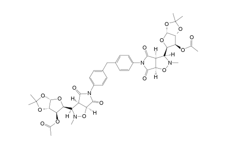 5,5'-(METHYLENE-DI-4,1-PHENYLENE)-BIS-2-METHYL-3-(1,2-O-ISOPROPYLIDENE-3-ACET-OXY-ALPHA-D-XYLO-TETRAFURANOS-4-YL)-4,6-DIOXO-2,3,3A,4,6,6A-HEXAHYDROPYRROLO-