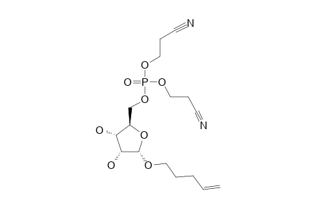 BIS-(2-CYANOETHYL)-(PENT-4-ENYL-ALPHA-D-RIBOFURANOS-5-YL)-PHOSPHATE