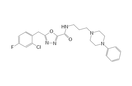 1,3,4-oxadiazole-2-carboxamide, 5-[(2-chloro-4-fluorophenyl)methyl]-N-[3-(4-phenyl-1-piperazinyl)propyl]-