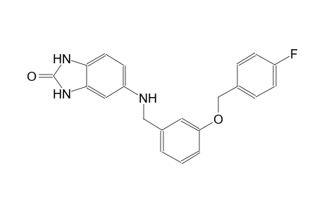 5-({3-[(4-fluorobenzyl)oxy]benzyl}amino)-1,3-dihydro-2H-benzimidazol-2-one